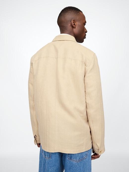 Relaxed Linen-Cotton Blazer Product Image