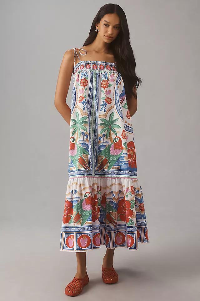 Farm Rio Flowers Beach Midi Dress Product Image