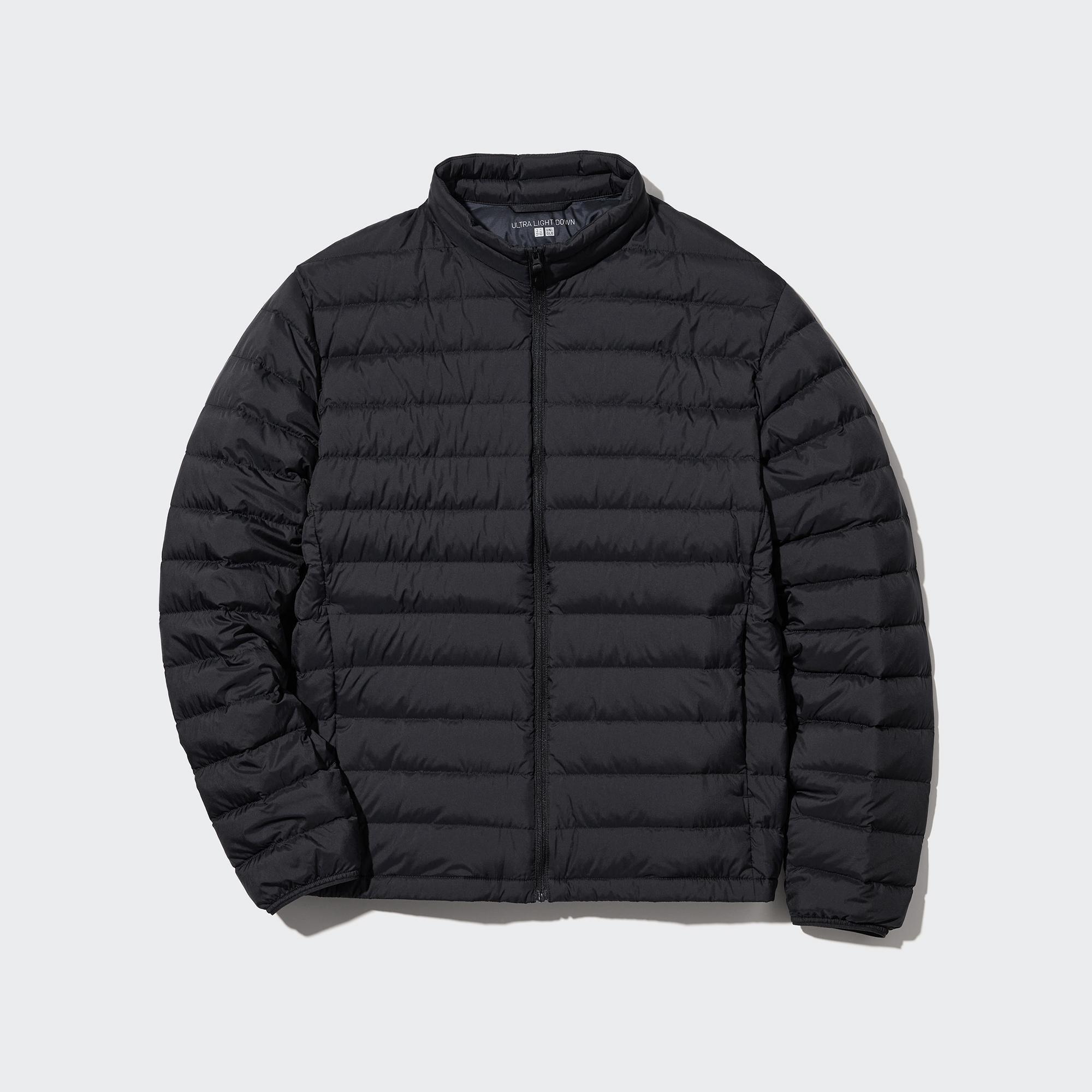 Mens Ultra Light Down Jacket (Narrow Quilt) with Anti-Static Black XL UNIQLO US Product Image