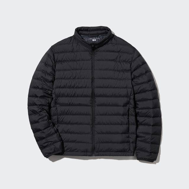 Mens Ultra Light Down Jacket (Narrow Quilt) with Anti-Static Black Small UNIQLO US Product Image