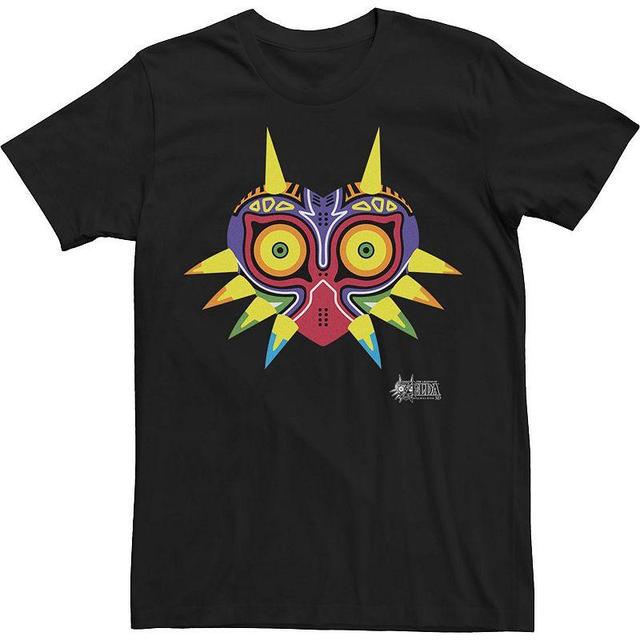 Big & Tall Nintendo Legend Of Zelda Majoras Mask Portrait Logo Tee, Mens Black Product Image