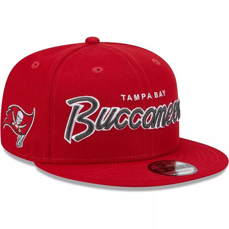 Mens New Era Red Tampa Bay Buccaneers Main Script 9FIFTY Snapback Hat Product Image