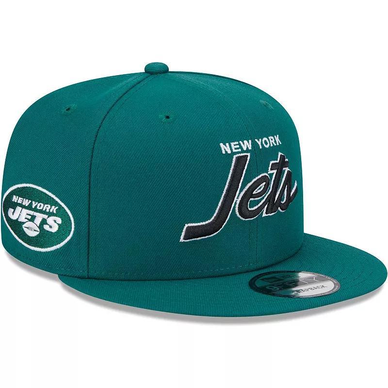 Mens New Era New York Jets Main Script 9FIFTY Snapback Hat Product Image