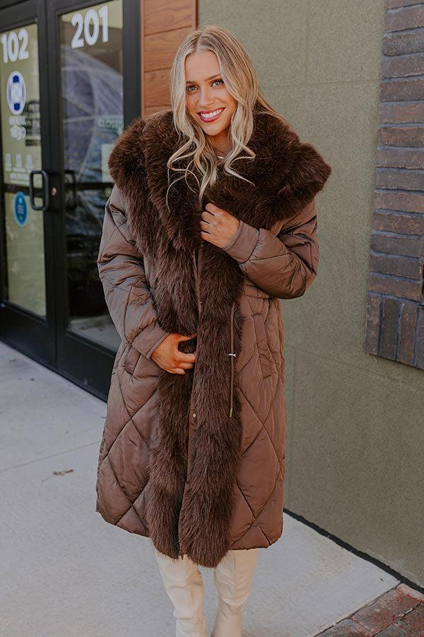 Aspen Mornings Puffer Coat in Chestnut Product Image