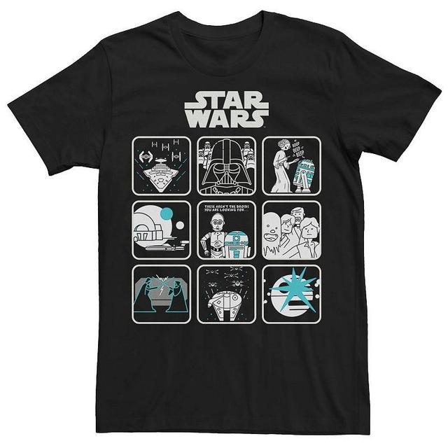 Mens Star Wars Movie Scenes Cartoon Box Up Tee Product Image