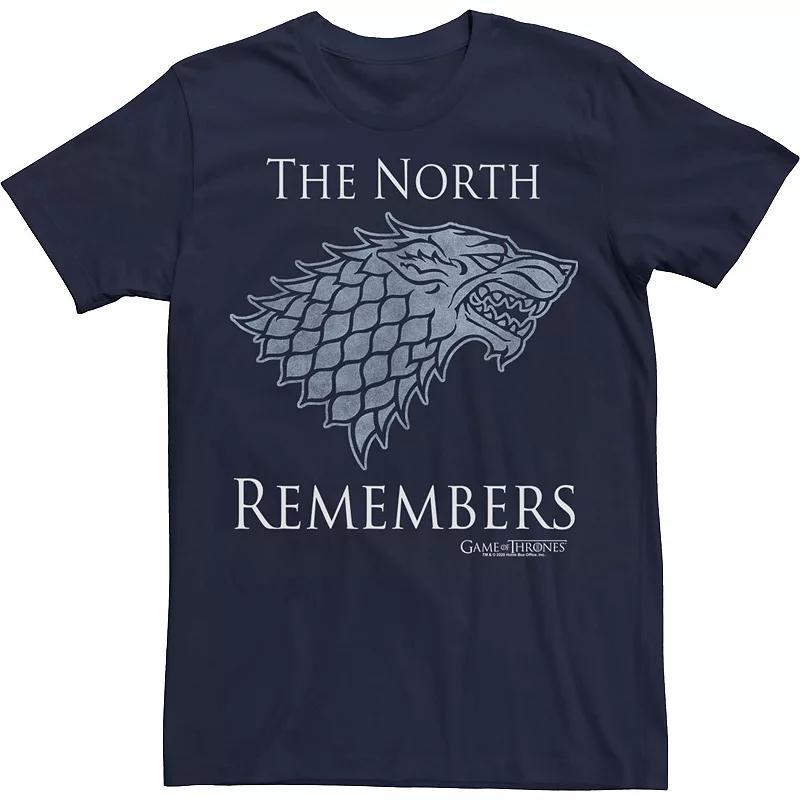 Mens Game Of Thrones House Stark The North Remembers Tee Blue Product Image