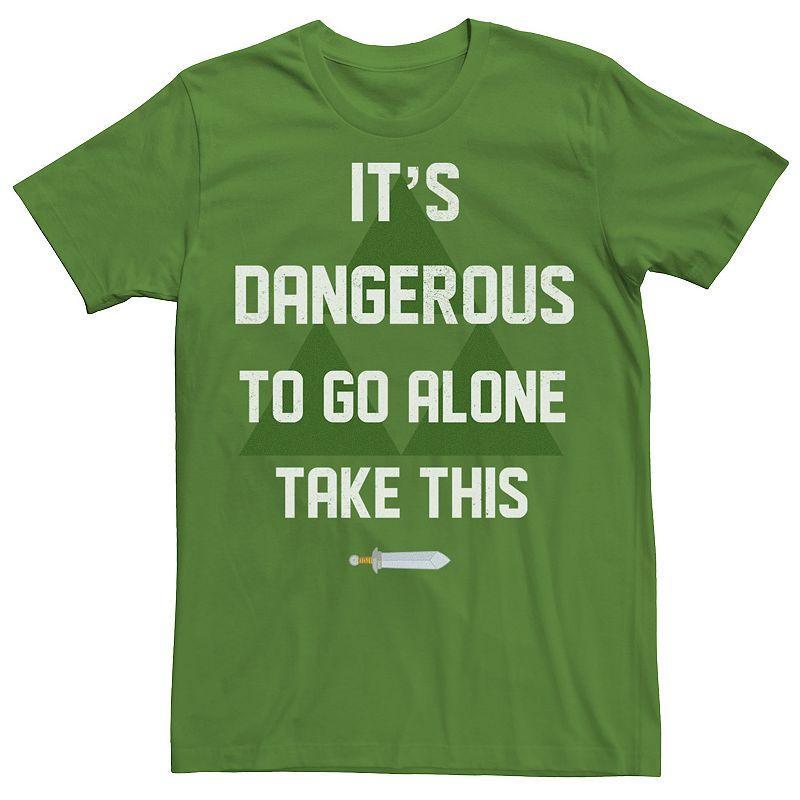 Mens Nintendo Legend Of Zelda Its Dangerous Alone Triforce Tee Product Image