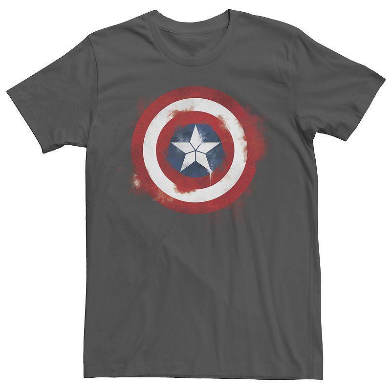 Mens Marvel Avengers Endgame Spray Paint Captain America Logo Graphic Tee Product Image