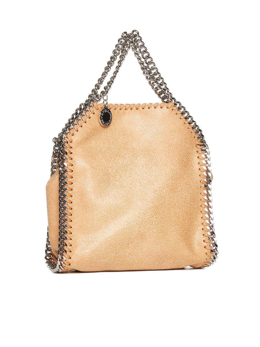 Falabella Tiny Hand Bags Beige In 浅褐色的 Product Image