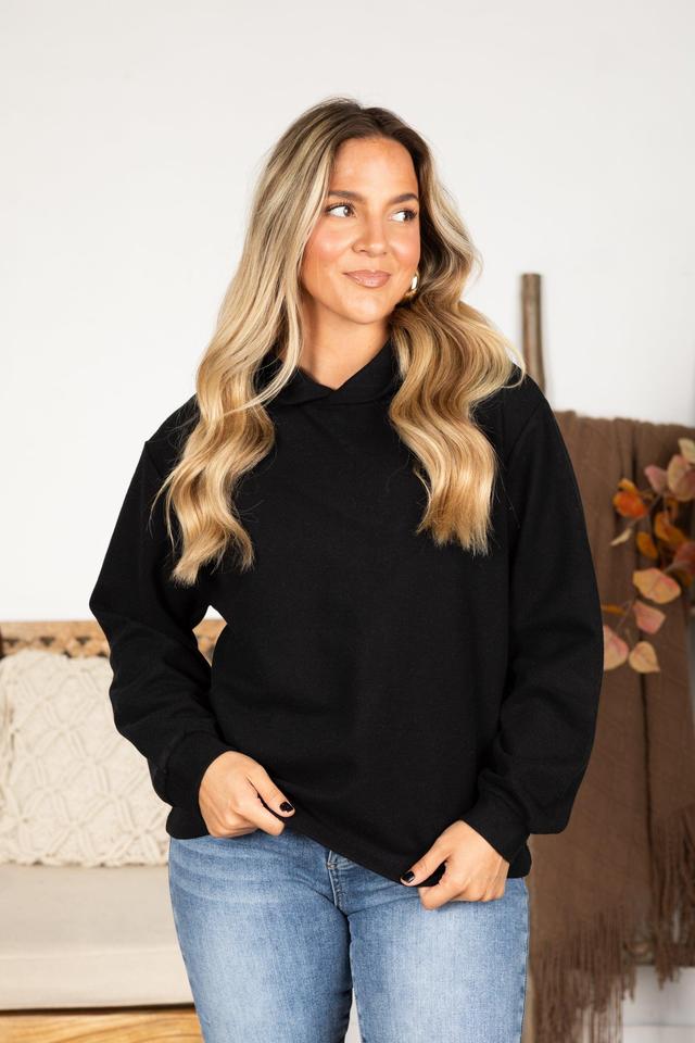 Relaxed Knit Hoodie Product Image