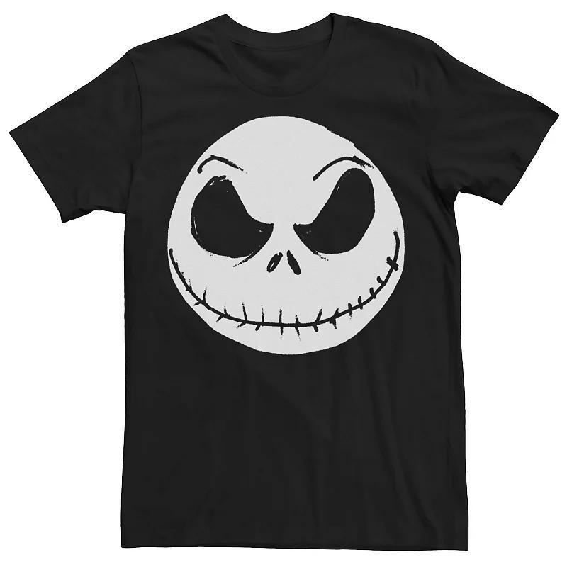 Disneys The Nightmare Before Christmas Jack Skellington Mens Face Tee Product Image