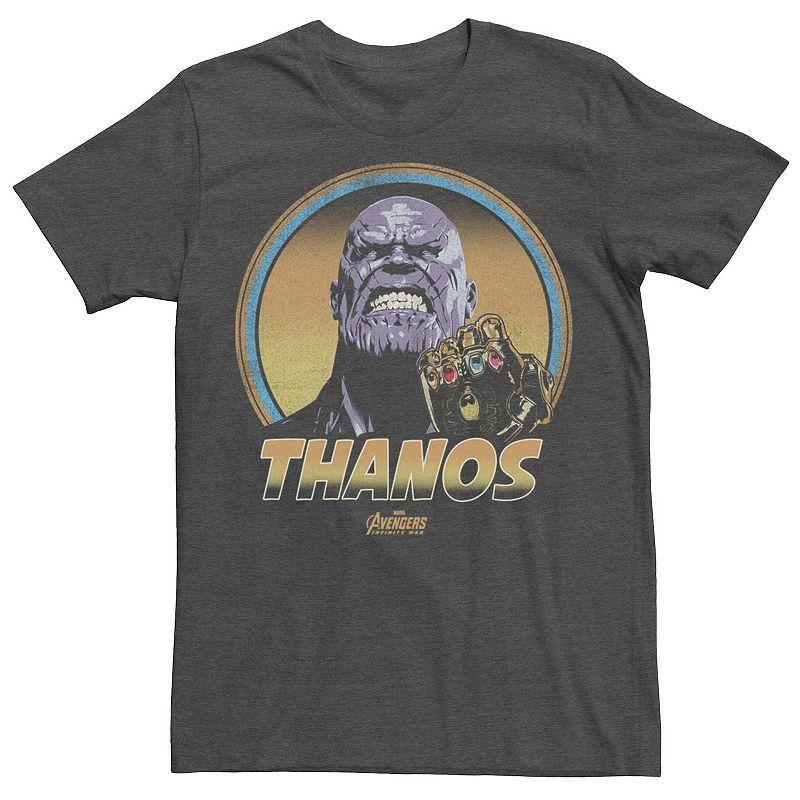 Mens Marvel Infinity War Thanos Vintage Portrait Graphic Tee Dark Grey Product Image