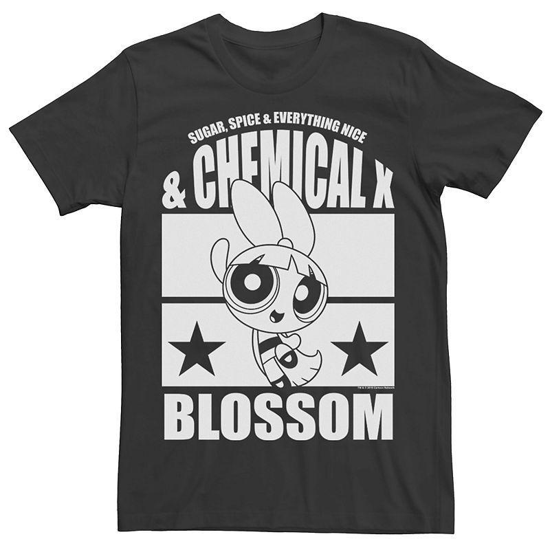 Mens Cartoon Network Powerpuff Girls Blossom Chemical X Tee Black Product Image