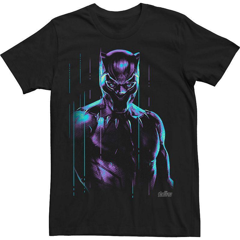 Big & Tall Marvel Infinity War Panther Neon Glow Tee, Mens Product Image