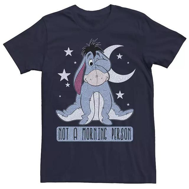 Big & Tall Disney Winnie The Pooh Eeyore Not A Morning Person Tee, Mens Blue Product Image