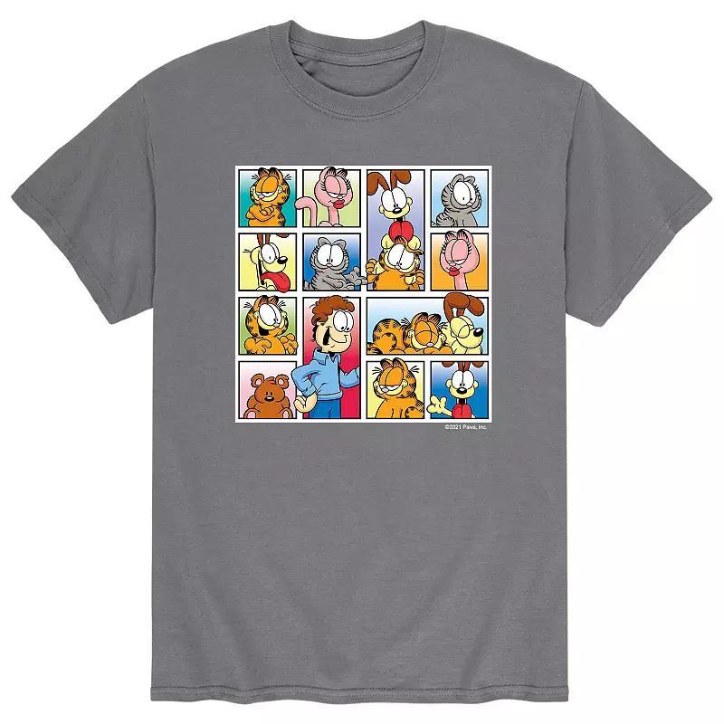 Mens Garfield Characters Tee Grey Product Image