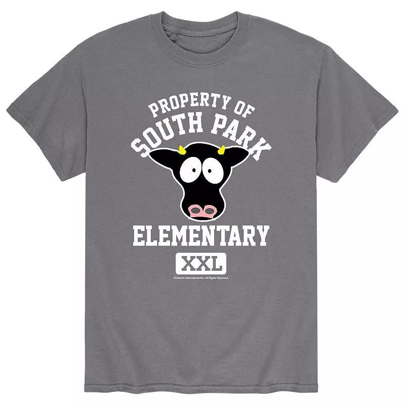 Mens South Park Elementary Tee Grey Product Image