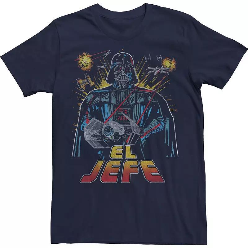 Mens Star Wars Darth Vader El Jefe Comic Style Portrait Tee Product Image