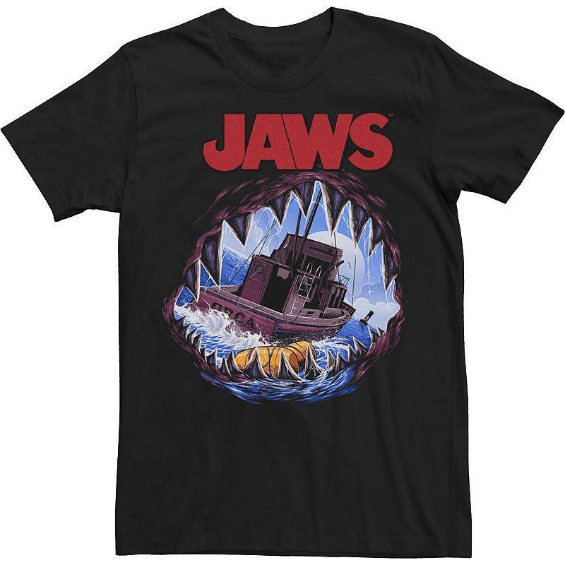 Big & Tall Jaws Deep Sea Terror Poster Tee, Mens Product Image