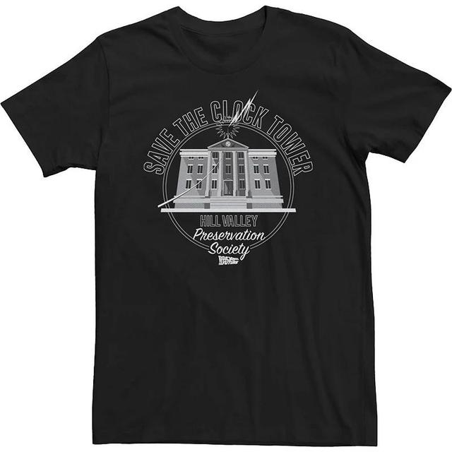 Big & Tall Back To The Future Clock Tower Movie Quote Tee, Mens Product Image