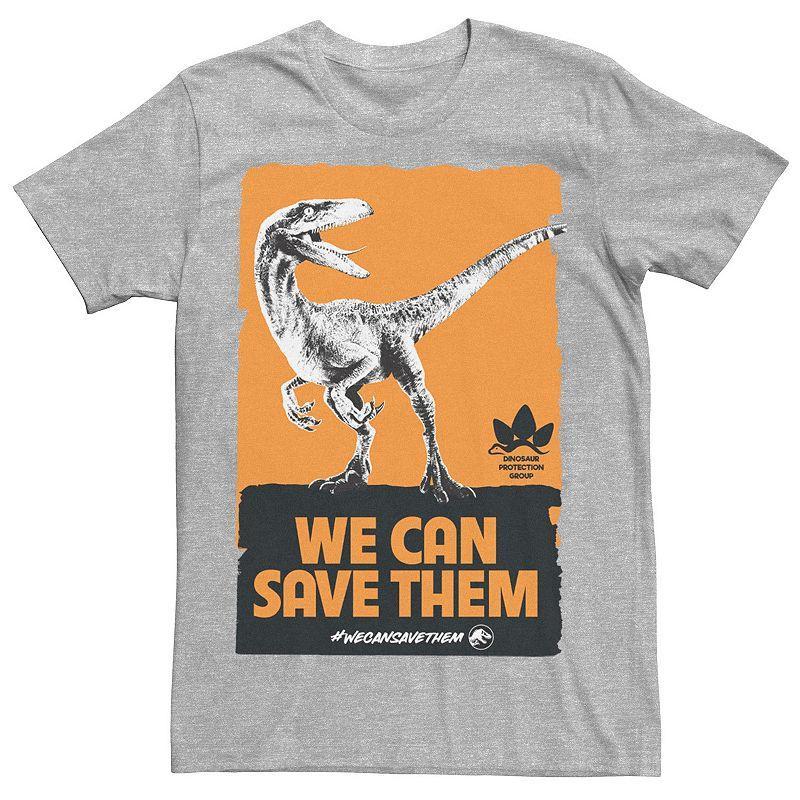 Mens Jurassic World We Can Save Them Poster Tee Product Image