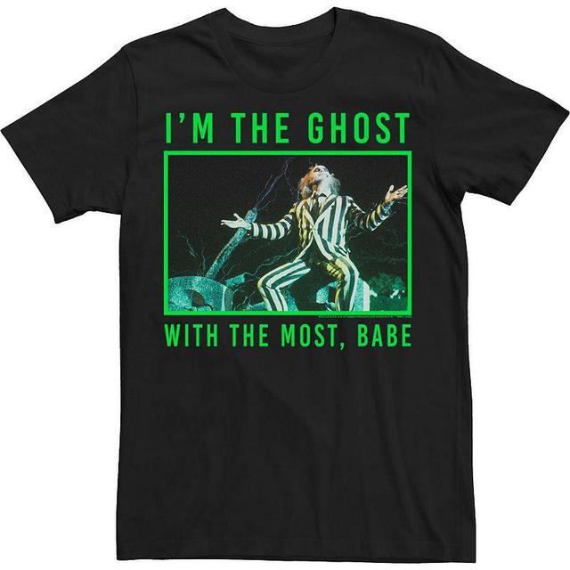 Mens Beetlejuice Most Ghost Meme Photo Real Tee Product Image