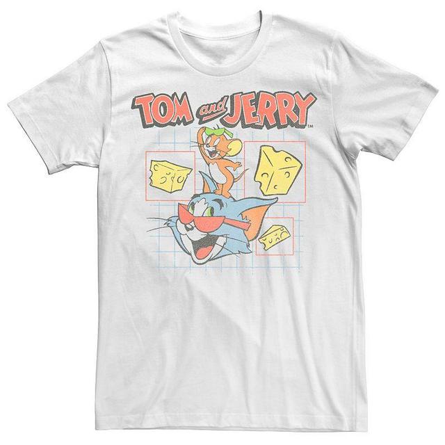 Mens Tom And Jerry With Glasses And Cheese Tee Product Image