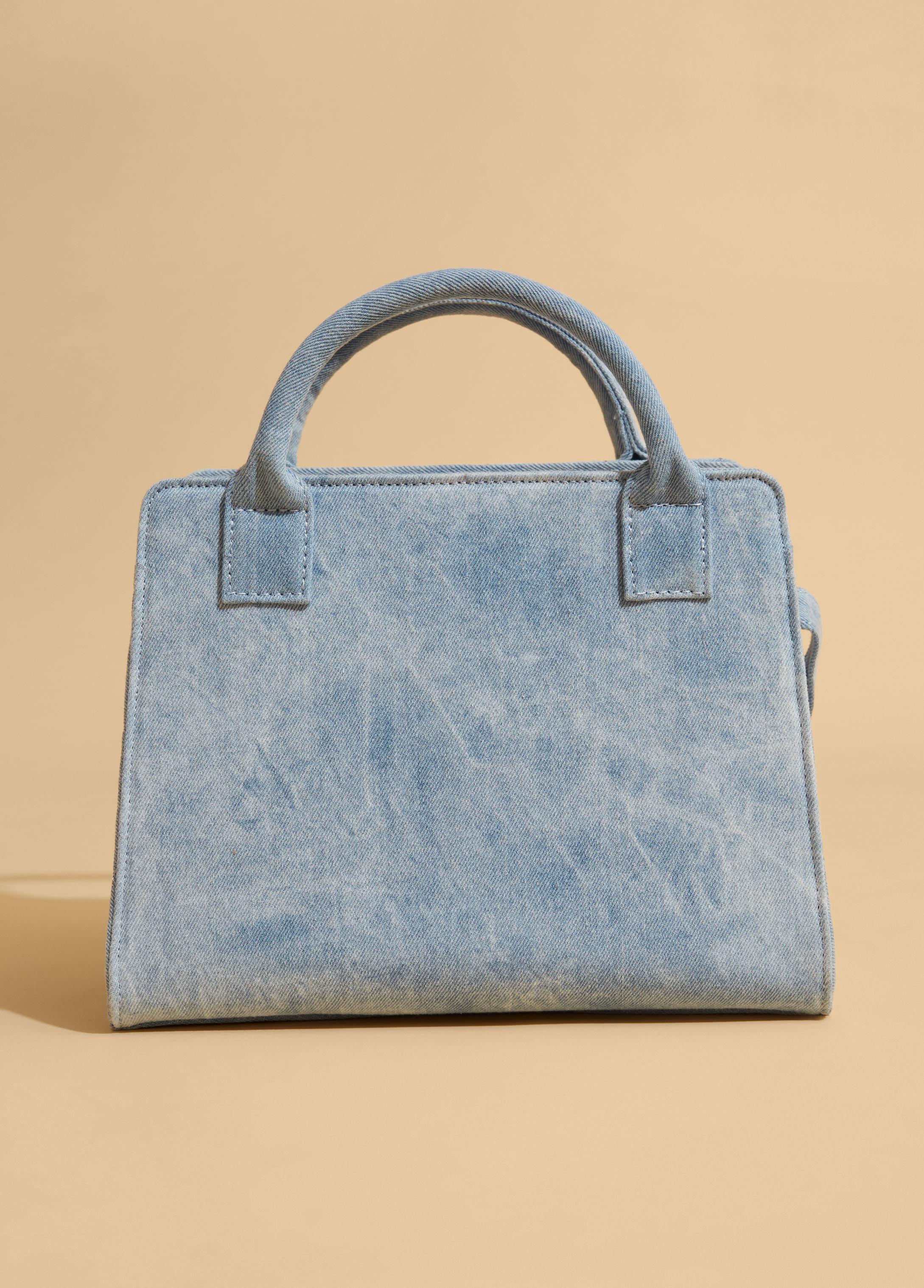 Quilted Denim Satchel Product Image