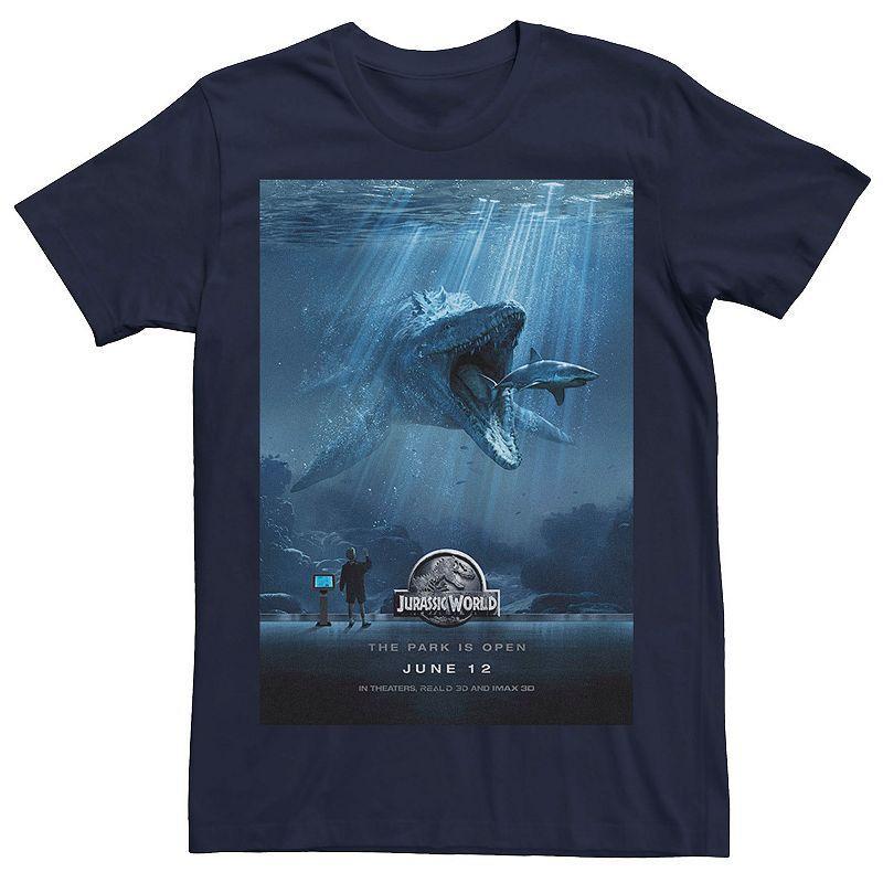 Mens Jurassic World Mosasaurus Movie Poster Tee Product Image