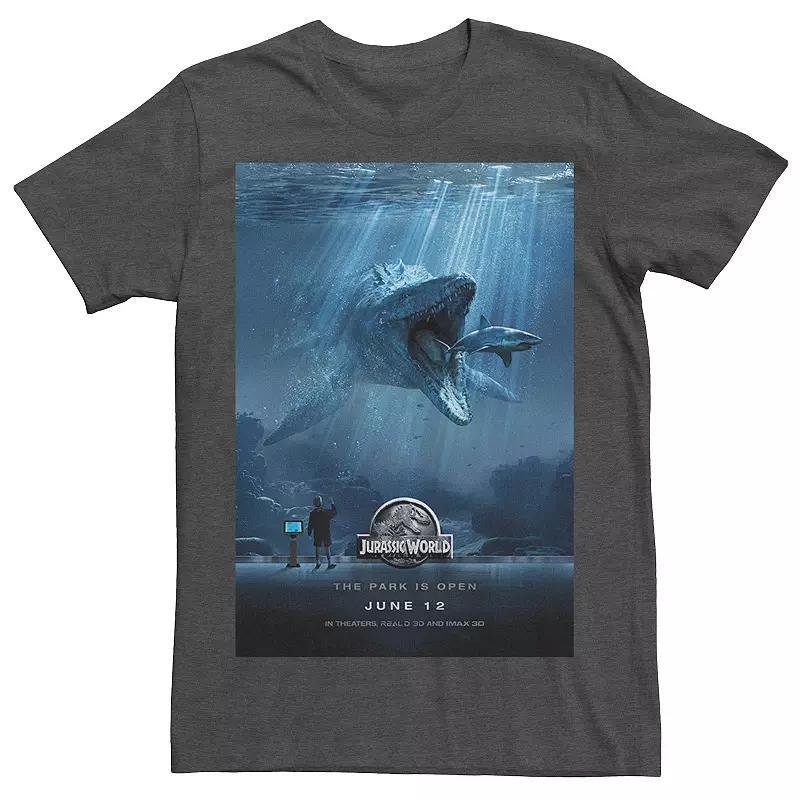 Mens Jurassic World Mosasaurus Movie Poster Tee Product Image