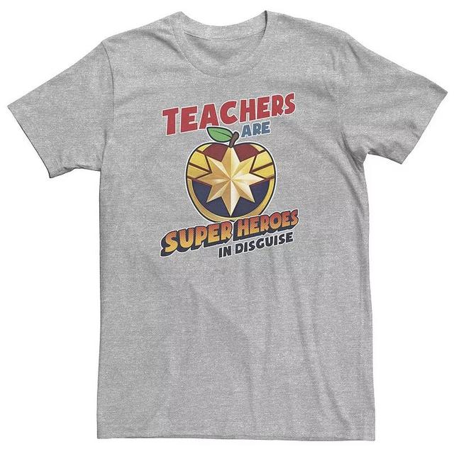 Big & Tall Marvel Teachers Are Super Heroes In Disguise Captain Marvel Tee, Mens Product Image