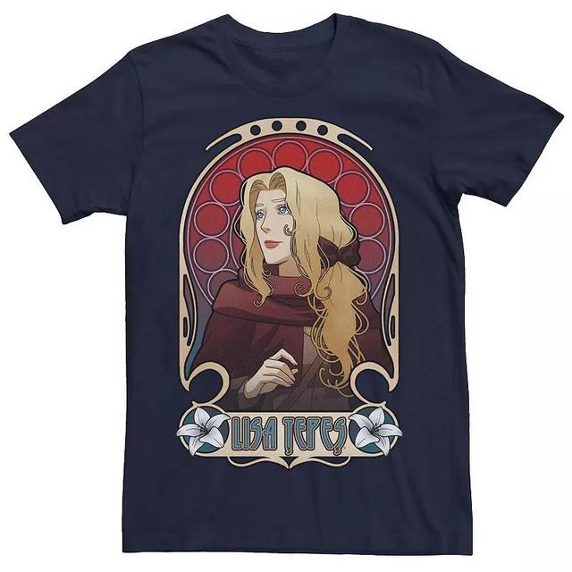 Mens Netflix Castlevania Lisa Tepes Portrait Tee Blue Product Image