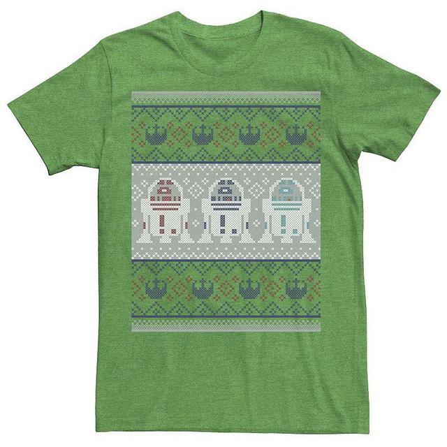 Mens Star Wars R2-D2 Ugly Christmas Sweater Rebel Graphic Tee Product Image