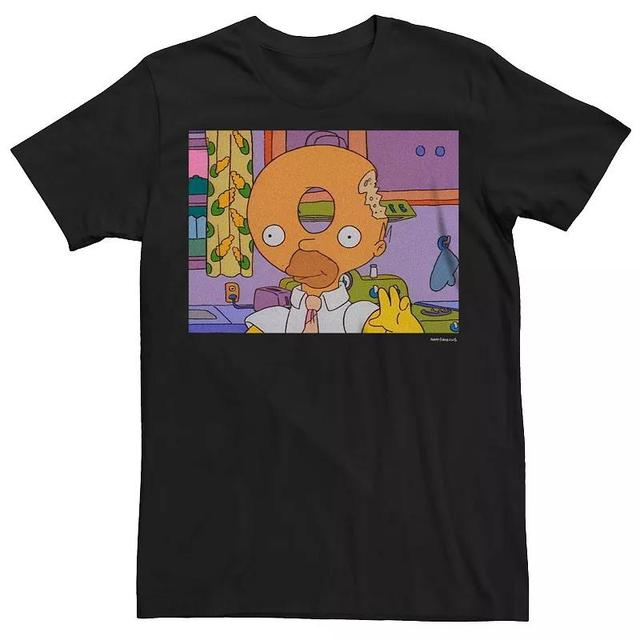 Mens The Simpsons Donut Homer Graphic Tee Product Image