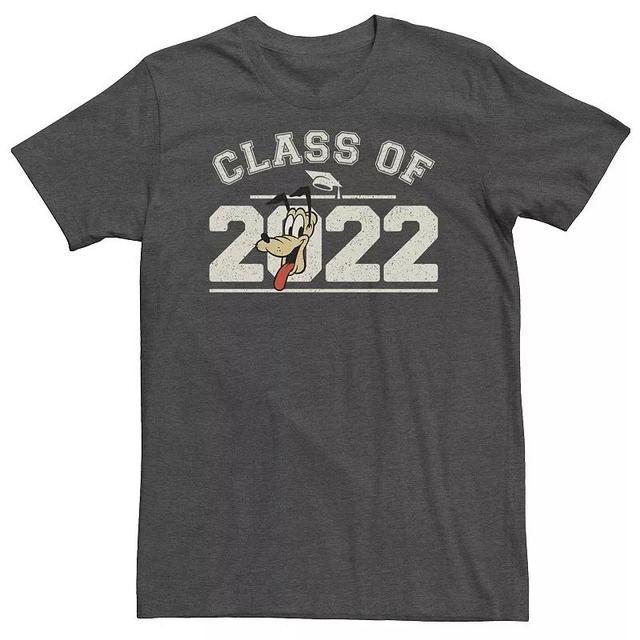 Big & Tall Disney Mickey Classic Class Of 2022 Grad Pluto Tee, Mens Grey Heather Product Image