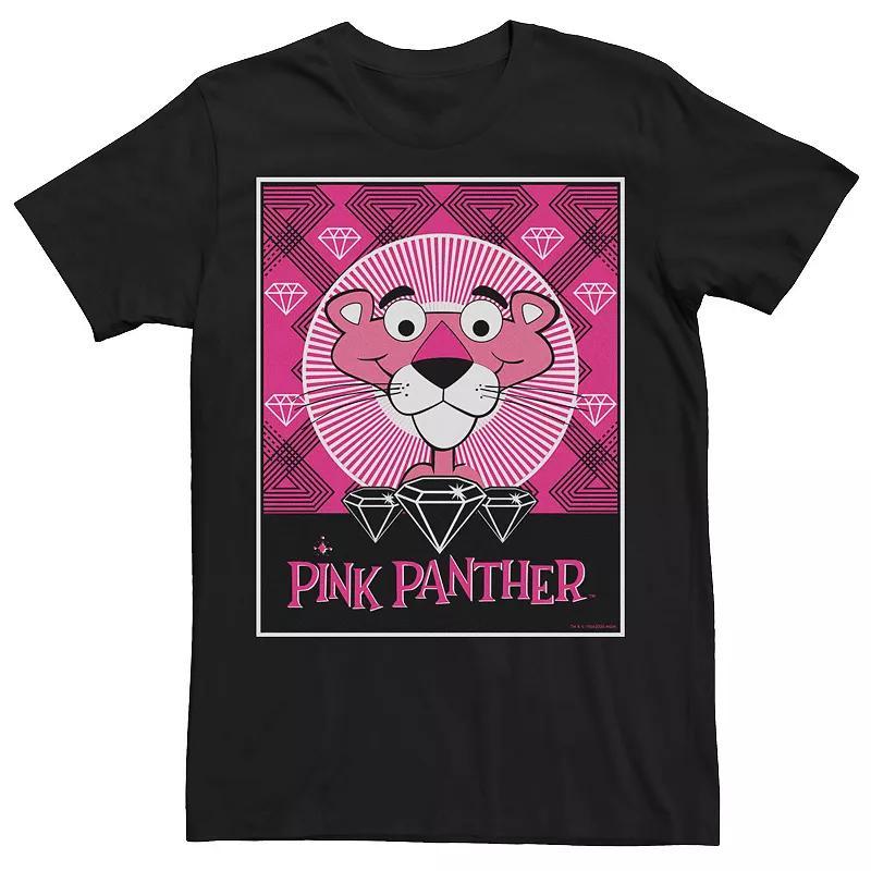 Mens The Pink Panther Gem Tonal Poster Tee Product Image