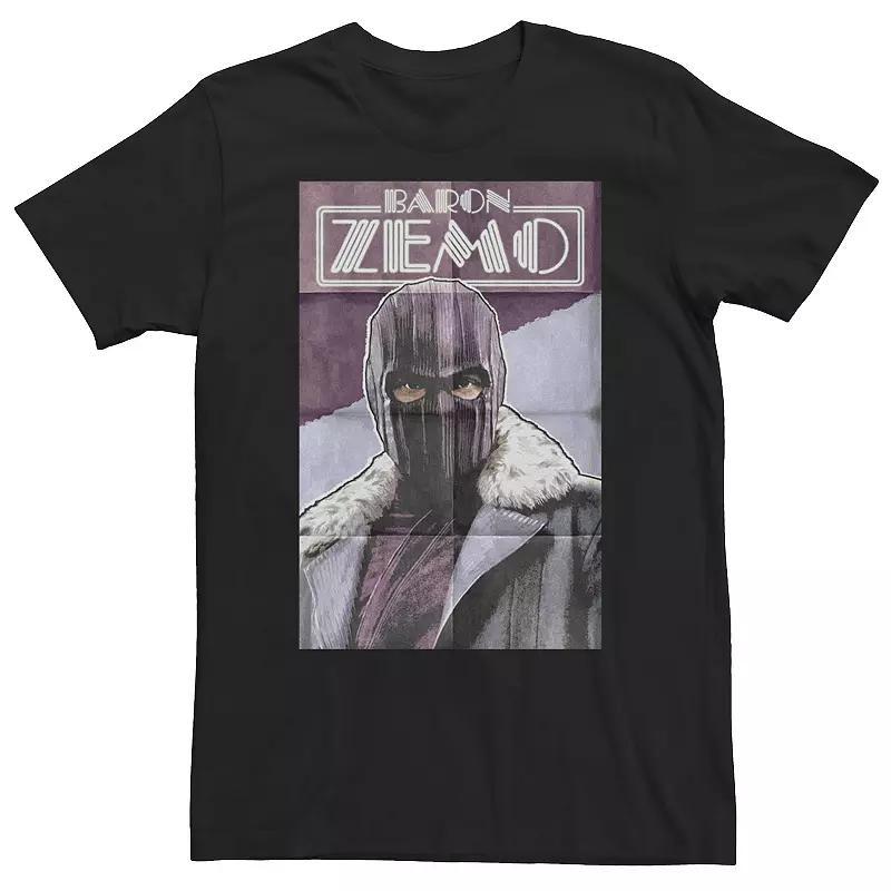 Big & Tall Marvel The Falcon & The Winter Soldier Baron Zemo Poster Tee, Mens Product Image