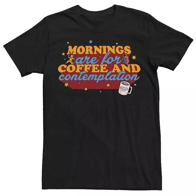 Mens Stranger Things Coffee & Contemplation Typographic Tee Product Image