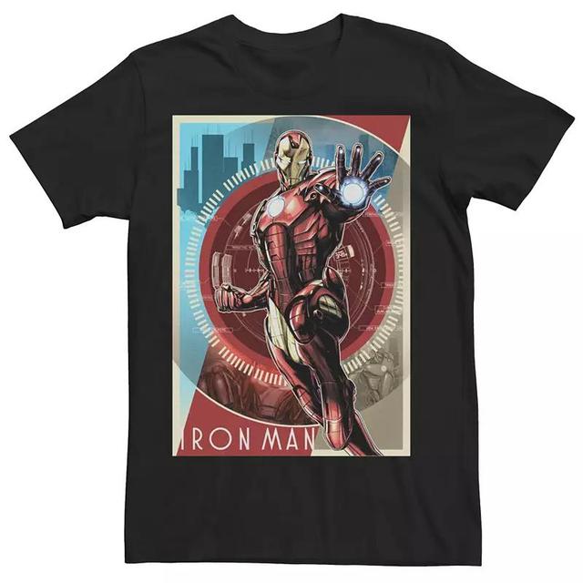 Mens Marvel Avengers Iron Man Poster Graphic Tee Product Image