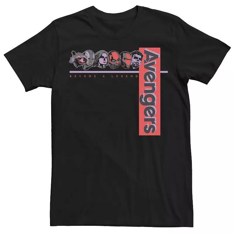 Mens Marvel Avengers Endgame Faces Lineup Group Shot Tee Product Image