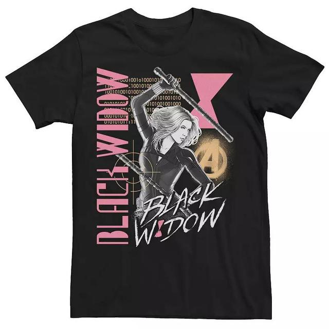 Mens Marvel Widow Retro Collage Tee Product Image