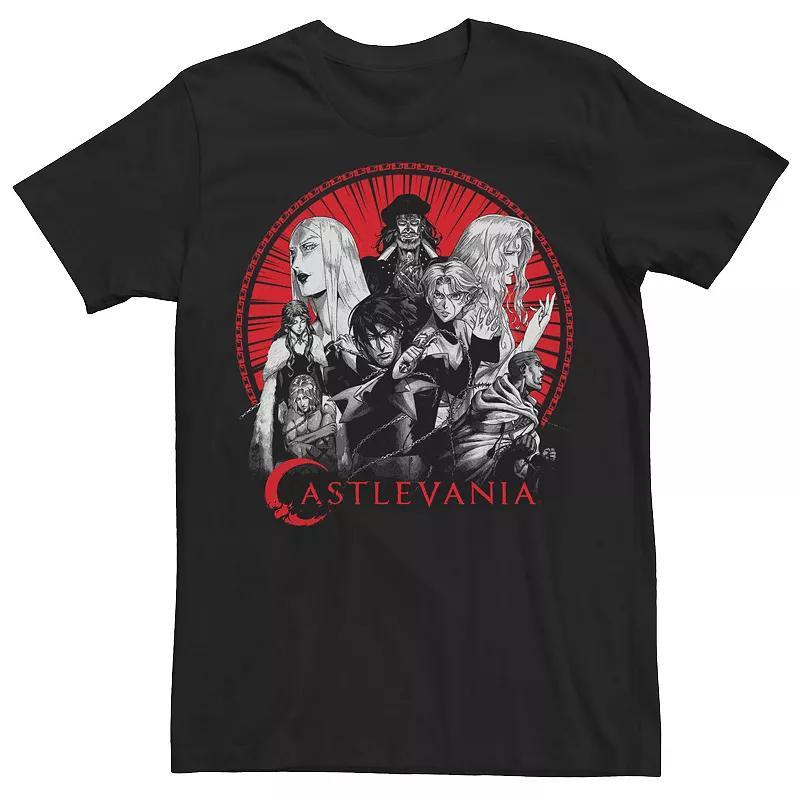 Mens Netflix Castlevania Crew Red Sun Tee Black Product Image