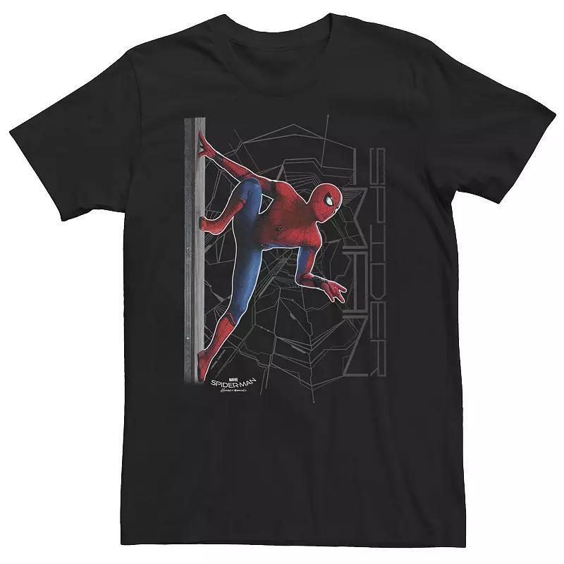 Big & Tall Marvel Spiderman Web Crawler Poster Tee, Mens Product Image