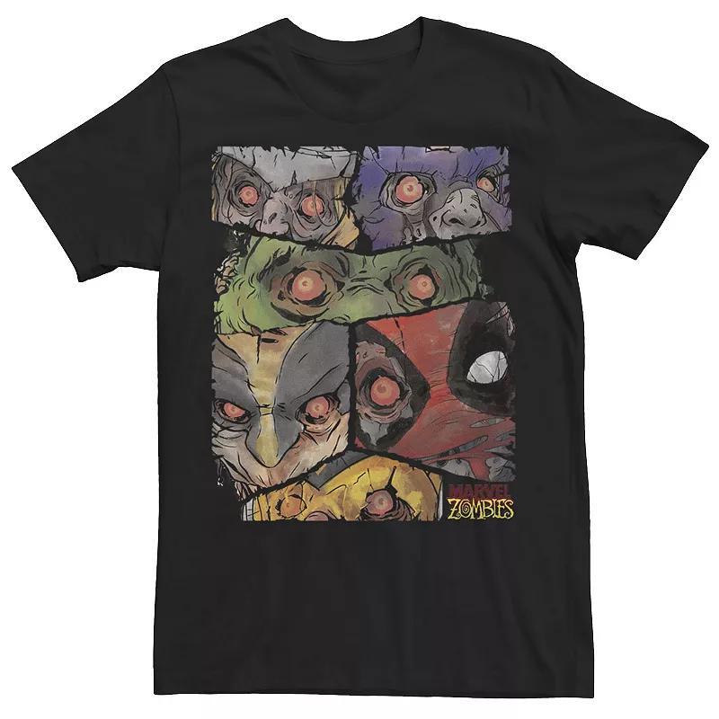 Mens Marvel Zombies Group Shot Panels Graphic Tee Product Image