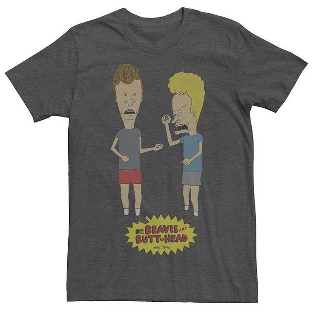 Mens Beavis and Butt-Head Breaking The Law Tee Dark Grey Product Image