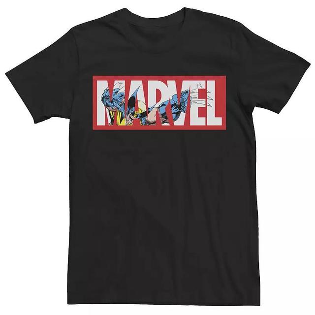 Mens Marvel X-Men Wolverine Logo Fill Tee Product Image