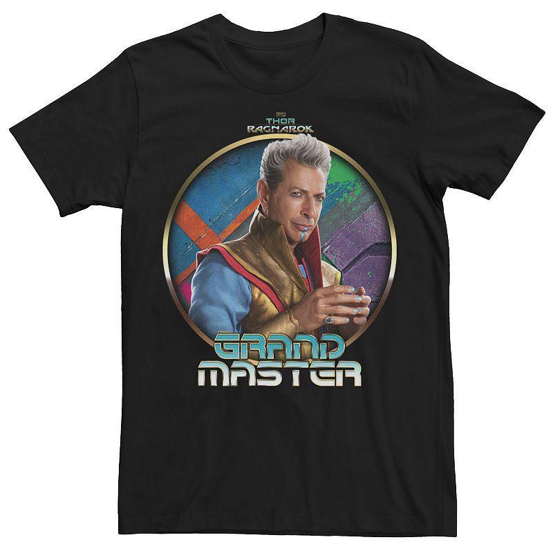 Mens Marvel Thor Ragnarok The Grandmaster Profile Badge Graphic Tee Product Image