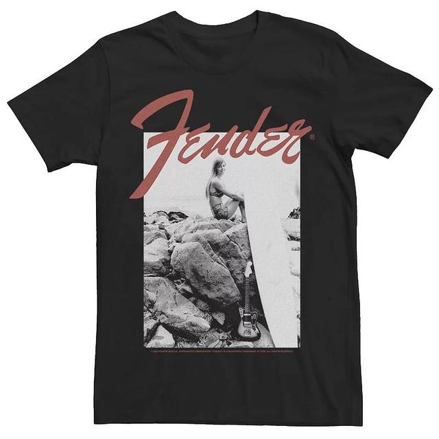 Mens Fender Surfer Chick Photo Graphic Tee Product Image