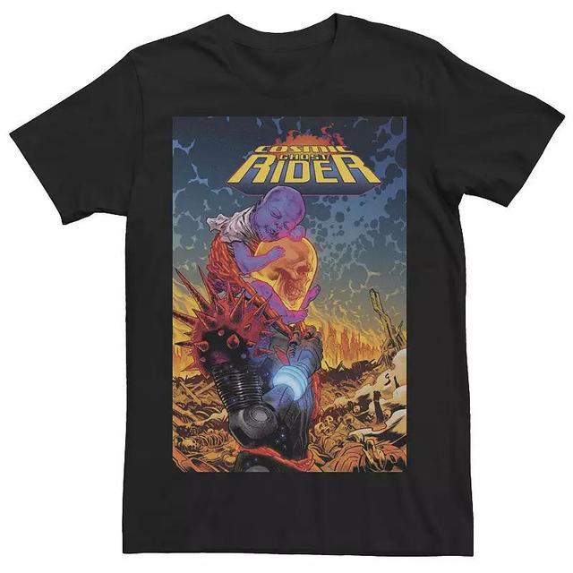 Mens Marvel Cosmic Ghost Rider Comic Cover Graphic Tee Product Image