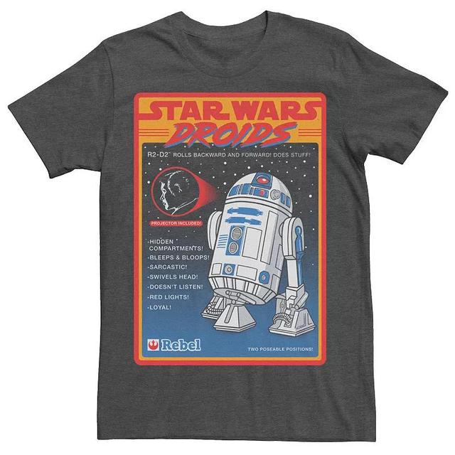 Mens Star Wars Droids R2-D2 Advertisement Poster Tee Grey Heather Product Image